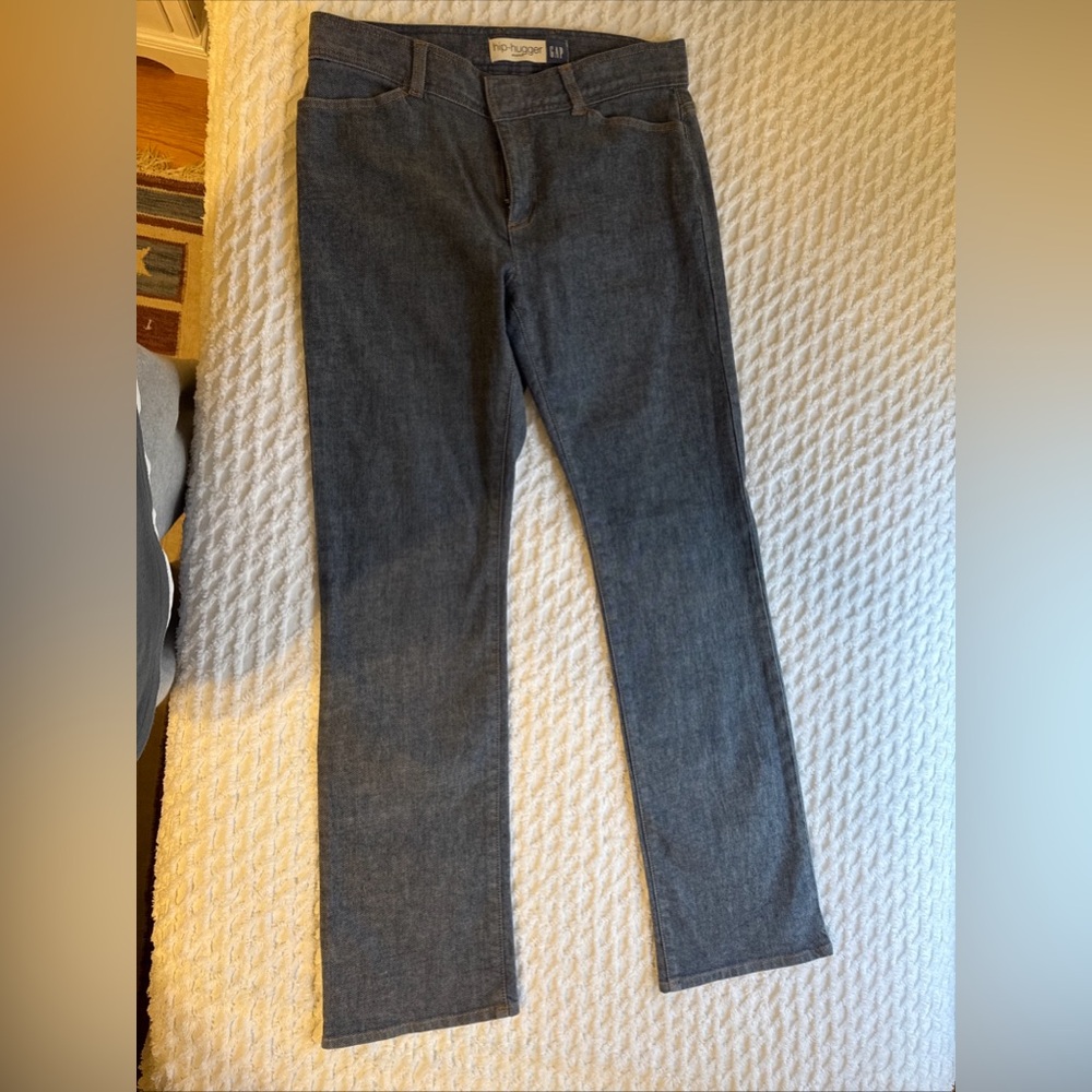 Y2K GAP Bootcut Jeans Hip Hugger Low Rise Medium Wash Womens 10 EUC